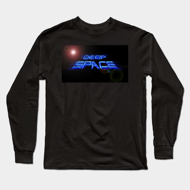 Deep Space - Blue Long Sleeve T-Shirt by The Black Panther